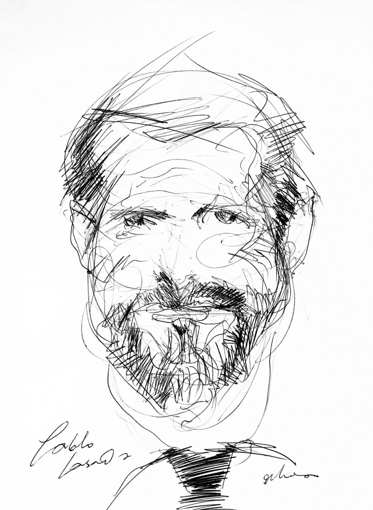 Pablo Casado. Caricatura de Víctor Ochoa.