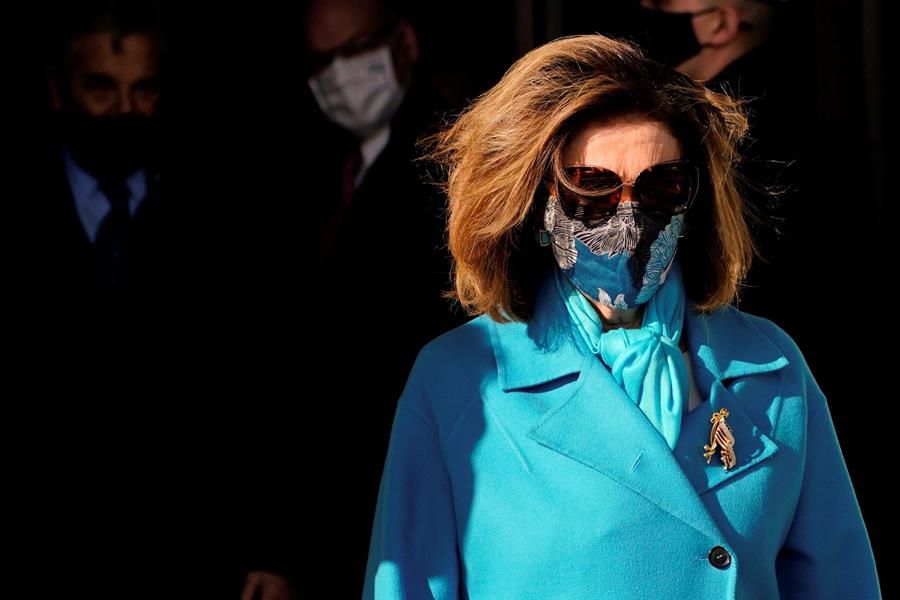 Nancy Pelosi, presidenta de la Cámara de Representantes, acudió al evento.