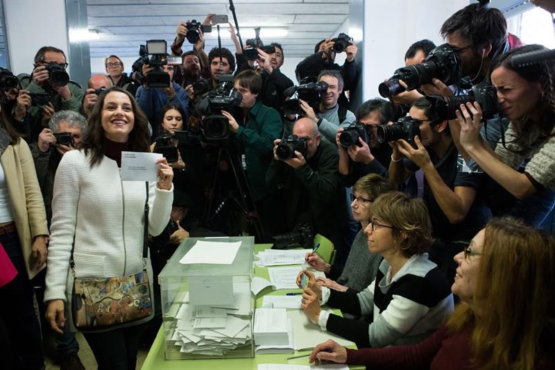 La candidata de Cs, Inés Arrimadas 