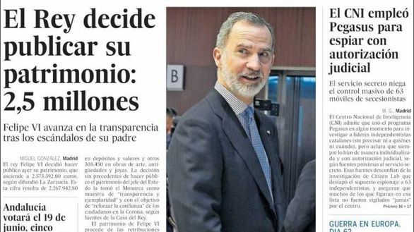 Las portadas de este martes