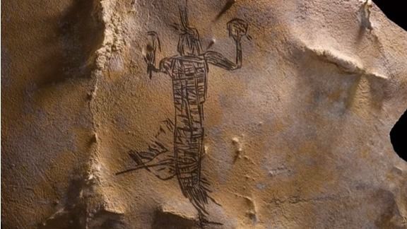 Hallados enormes dibujos rupestres de nativos de Estados Unidos