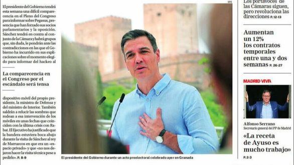 Las portadas de los diarios de este lunes, 23 de mayo