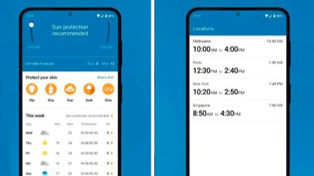 Una aplicación gratuita permite conocer los niveles de radiación ultravioleta