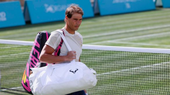 Wimbledon. Las imágenes de la esperanza: Rafa Nadal, entrenando en Londres