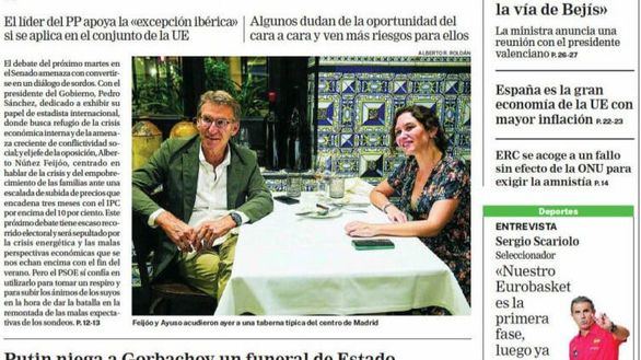 Las portadas de los periódicos de este jueves