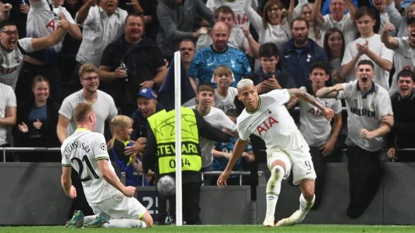Liga de Campeones. Richarlison da un estreno feliz al Tottenham de Conte