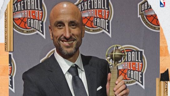 NBA. Manu Ginóbili entra en el Salón de la Fama y abre la puerta a Pau Gasol