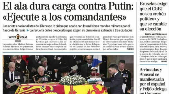 Las portadas de los periódicos de este martes, 13 de septiembre