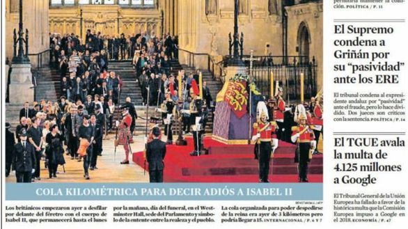 Las portadas de los periódicos de este jueves, 15 de septiembre