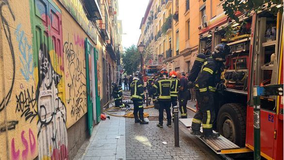 Una mujer grave tras una explosión de gas en pleno barrio de Malasaña en Madrid