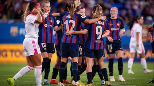 Liga femenina. El Barcelona golea con un vendaval en el segundo tiempo