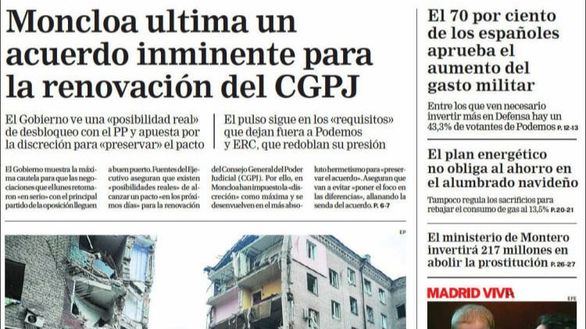 Las portadas de este miércoles, 12 de octubre