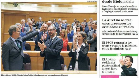 Las portadas de los diarios de este miércoles