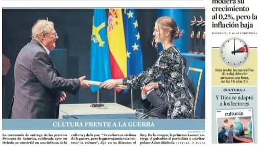 Las portadas de este sábado