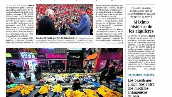 Las portadas de este domingo