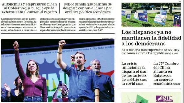 Las portadas de los diarios de este lunes