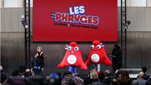 Figuras en forma de gorro frigio: las nuevas mascotas de los Juegos Olímpicos