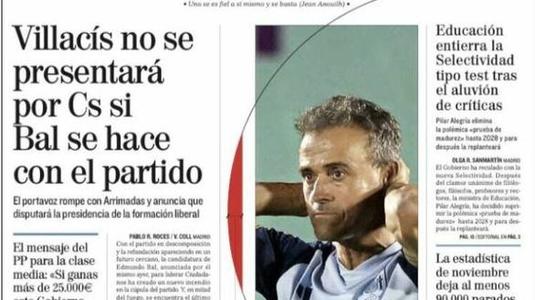 Las portadas de los periódicos de este sábado, 3 de diciembre