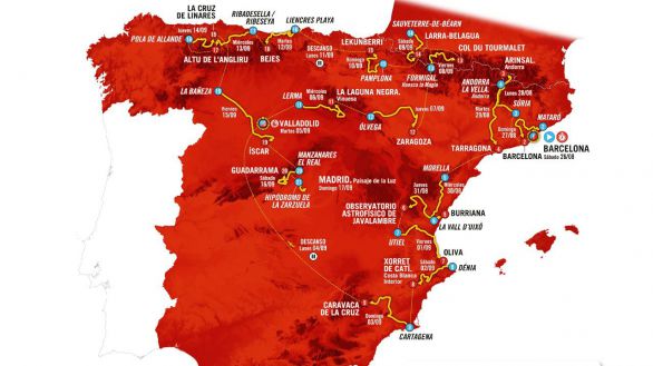 Vuelta a España. El Tourmalet y Angliru, los colosos de una Vuelta con 10 finales en alto