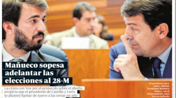 Las portadas de los periódicos de este miércoles