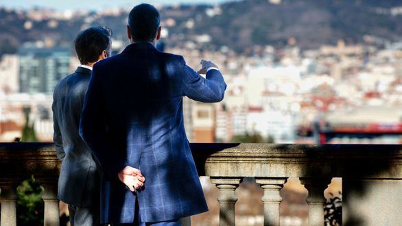 Imágenes de la cumbre hispanofrancesa que reúne a Sánchez y Macron en Barcelona