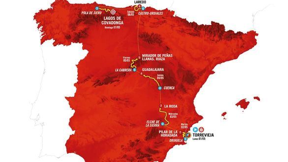 Vuelta a España. Siete etapas en la primera Vuelta Femenina que saldrá de Torrevieja