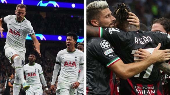 Liga de Campeones. Tottenham y Milan, irregulares en busca de un billete a cuartos
