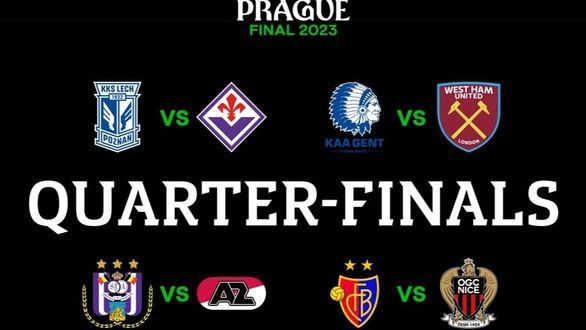 Conference League. Lech Poznan-Fiorentina y Gante-West Ham en cuartos de final