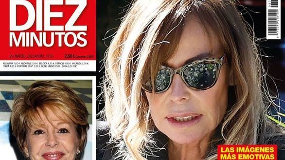 La tristeza de Lara Dibildos en el funeral de su madre y el anuncio de Isabel Pantoja