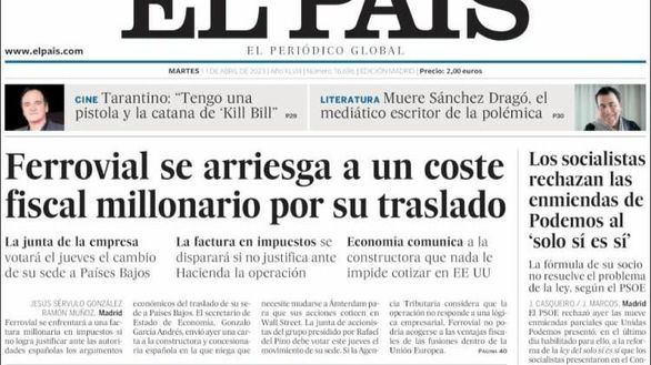 Las portadas de los periódicos de este martes