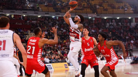 Euroliga. El Baskonia no puede con el líder Olympiacos y necesita un favor del Bayern