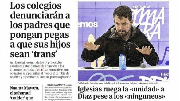 Las portadas de este domingo