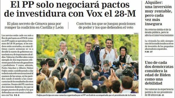 Las portadas de los periódicos de este domingo, 30 de abril