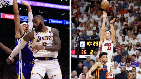 NBA. Los Lakers se imponen con autoridad a los Warriors y los Heat de Butler toman ventaja