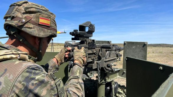 Siete militares heridos en un accidente de un blindado durante unas maniobras