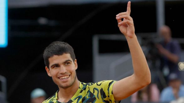 Masters Roma. Carlos Alcaraz recupera el número uno y lo festeja con un clínic