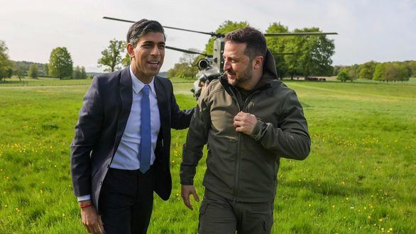 Sunak aborda con Zelenski la seguridad 