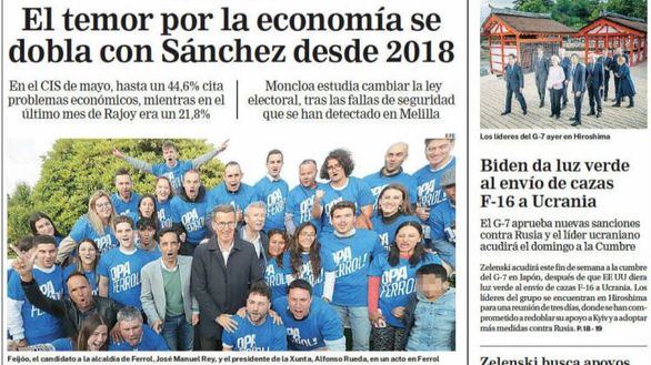Las portadas de este sábado