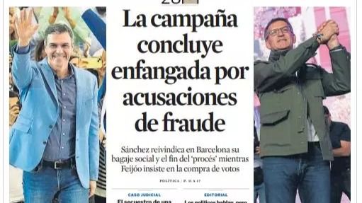 Las portadas de los periódicos de este sábado, 27 de mayo