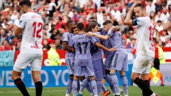 LaLiga. Rodrygo afianza la segunda plaza del Real Madrid que remonta al Sevilla