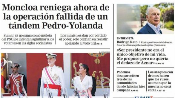 Las portadas de este domingo, 4 de junio