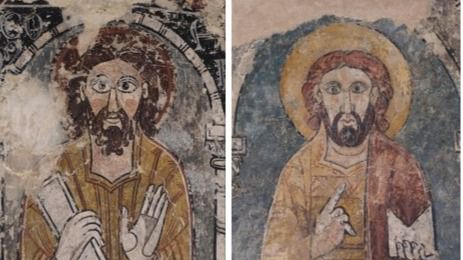 Localizadas en Suiza seis pinturas murales del románico arrancadas de tres iglesias