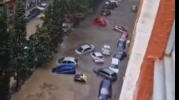 Una supercélula tormentosa provoca graves inundaciones a su paso por Aragón
