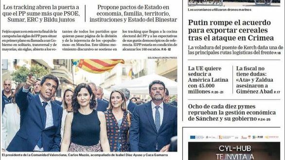 Las portadas de este martes