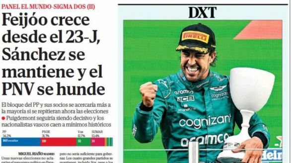 Las portadas de este lunes