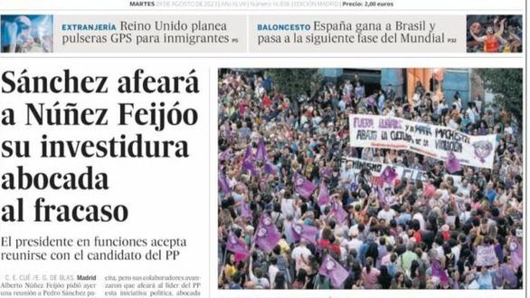 Las portadas de este martes, 29 de agosto