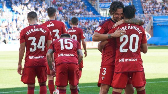 LaLiga. Osasuna toma Mendizorroza con un sufrido triunfo ante el Alavés