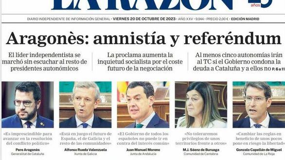 Las portadas de este viernes