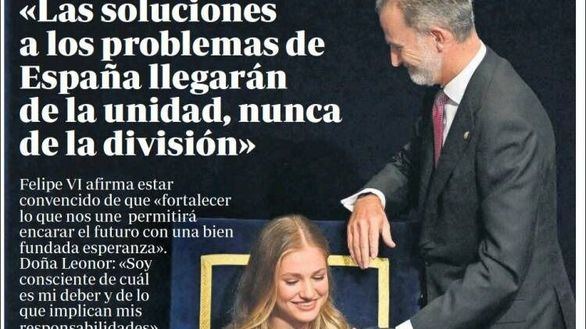 Las portadas de este sábado