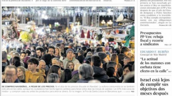 Las portadas de este domingo, 24 de diciembre